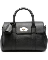 Mulberry - Small Bayswater Grained-Leather Tote Bag - Lyst