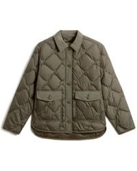 Woolrich - Heritage Stand Up Collar Quilted Jacket - Lyst