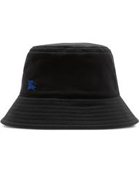Burberry - Ekd Logo-embroidered Cotton Bucket Hat - Lyst