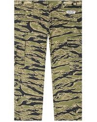 Wacko Maria S Tiger Camo 6 Pocket Trousers in Green for Men | Lyst
