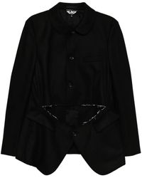 COMME DES GARÇON BLACK - Blazer Met Uitgesneden Details - Lyst