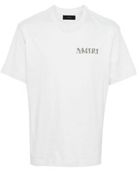 Amiri - Baroque Logo-print T-shirt - Lyst