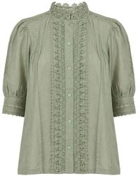 Vanessa Bruno - Lace-Trim Blouse - Lyst