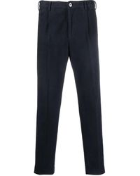 Incotex - Tapered-Leg Cotton Trousers - Lyst