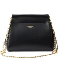 Prada - Echaîné レザーショルダーバッグ ミニ - Lyst