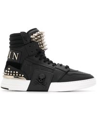 Philipp Plein Phantom Kicks stud-embellished sneakers - Noir