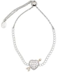 Swarovski - Idyllia Heart-Charm Bracelet - Lyst