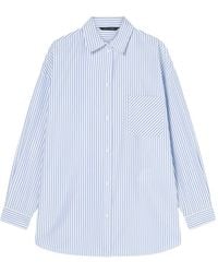 ARMANI EXCHANGE - Striped-Print Chest-Pocket Shirt - Lyst