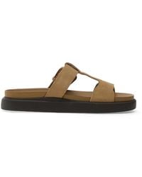 Clarks - Aristella West Buckle-Fastening Flat Sandals - Lyst