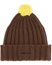 Miu Miu - Cashmere Beanie Hat - Lyst