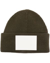 MM6 by Maison Martin Margiela - Numbers-Motif Knitted Beanie - Lyst