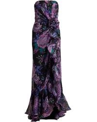 Tadashi Shoji - Morwenna Floral-Print Strapless Gown - Lyst