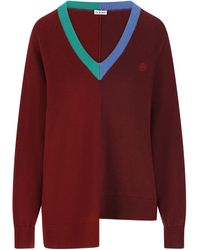 Loewe - Wool Asymmetric Sweater - Lyst