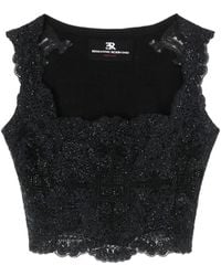 Ermanno Scervino - Sequin-Embellished Lace Top - Lyst