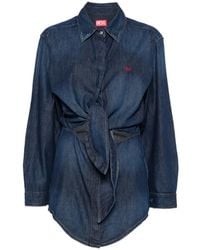 DIESEL - Jurk Met Gestrikte Voorkant - Lyst