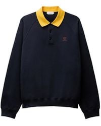 Versace - Embroidered Cotton-Jersey Sweatshirt - Lyst