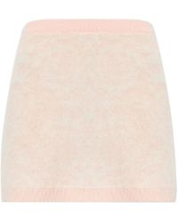 Versace - Knitted Mini Skirt - Lyst
