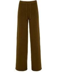 Yves Salomon - Knit Wide-Leg Trousers - Lyst
