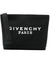 Givenchy - Logo-Lettering Clutch Bag - Lyst