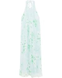 Pinko - Maxi Dress With Rear Tie Fastening - Lyst