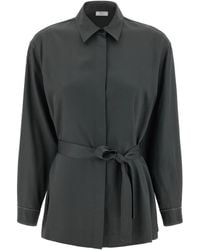 Peserico - Camicia Con Cintura - Lyst