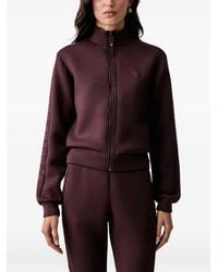 Guess - Logo-Patch Zip-Up Sweatshirt - Lyst