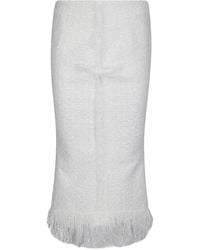 MATIERES FECALES - Jupe Ornée De Sequins À Franges - Lyst