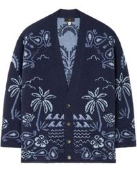 Alanui - Palm-Tree Paisley Cardigan - Lyst