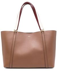 Bally - Large Code Leather Tote Bag - Lyst