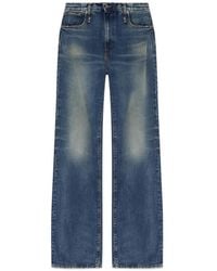 R13 - Faded Wide-Leg Jeans - Lyst