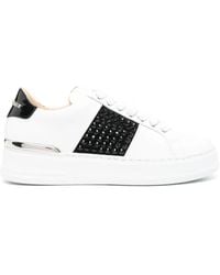 Philipp Plein - Logo-Lettering Leather Sneakers - Lyst