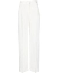 Alberta Ferretti - Straight-Leg Tailored Trousers - Lyst