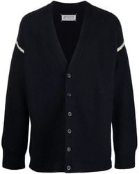 Maison Margiela - Elbow-Patch V-Neck Cardigan - Lyst