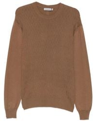 Canali - Textured-Knit Long-Sleeve Sweater - Lyst