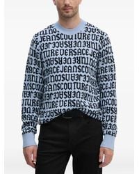 Versace Jeans Couture - Text-Motif Sweater - Lyst