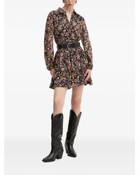Desigual - Floral-Print Smock Mini Dress - Lyst