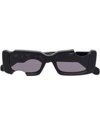 Off-White c/o Virgil Abloh - Cady Cut-out Rectangular-frame Sunglasses - Lyst