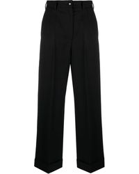 Dolce & Gabbana - Pantalones anchos de talle alto - Lyst