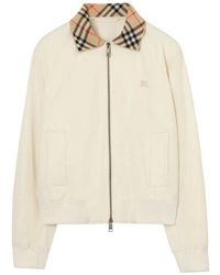 Burberry - Veste Bomber Tropical Gabardine Hayfield - Lyst