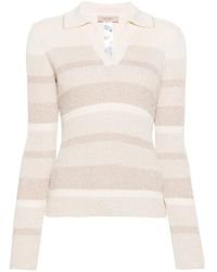 Twinset - Gestreepte Lurex Trui - Lyst