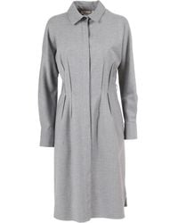 Antonelli - Blousejurk Met Geplooid Detail - Lyst