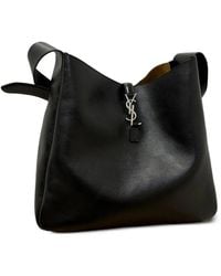 Saint Laurent - Le 5 À 7 Maxi-Tasche Aus Gekörntem Leder - Lyst
