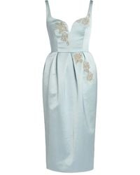 Erdem - Embellished Midi Dress - Lyst