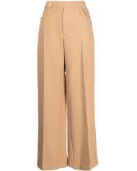 Low Classic - Pantalon droit à plis marqués - Lyst