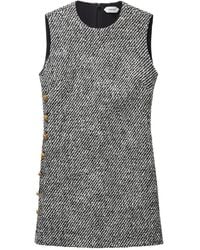Versace - Wollen Bouclé Mini-Jurk - Lyst