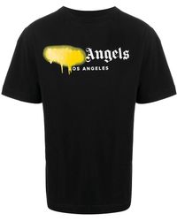 Palm Angels Logo Printed T-shirt - Black