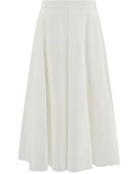 Cruna - Cherish Midi-Rok Met Elastische Taille - Lyst
