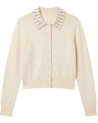 Chinti & Parker - Crystal-Embellished Collared Cardigan - Lyst