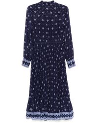 knee length dresses for ladies Yellow Floral Midi Dress  self-portrait-US