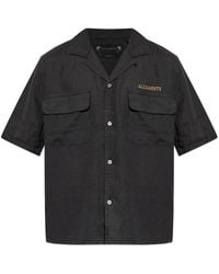 AllSaints - Dunloe Embroidered Flap-Pocket Shirt - Lyst